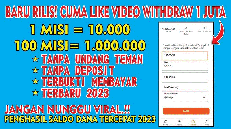 Terbaru dan Tercepat! Game Penghasil Saldo DANA Tanpa Deposit Langsung Withdraw