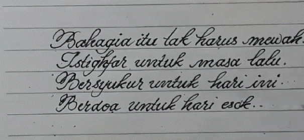Cara Menulis Huruf Tegak Bersambung, Mudah dan Dijamin Langsung Bisa!