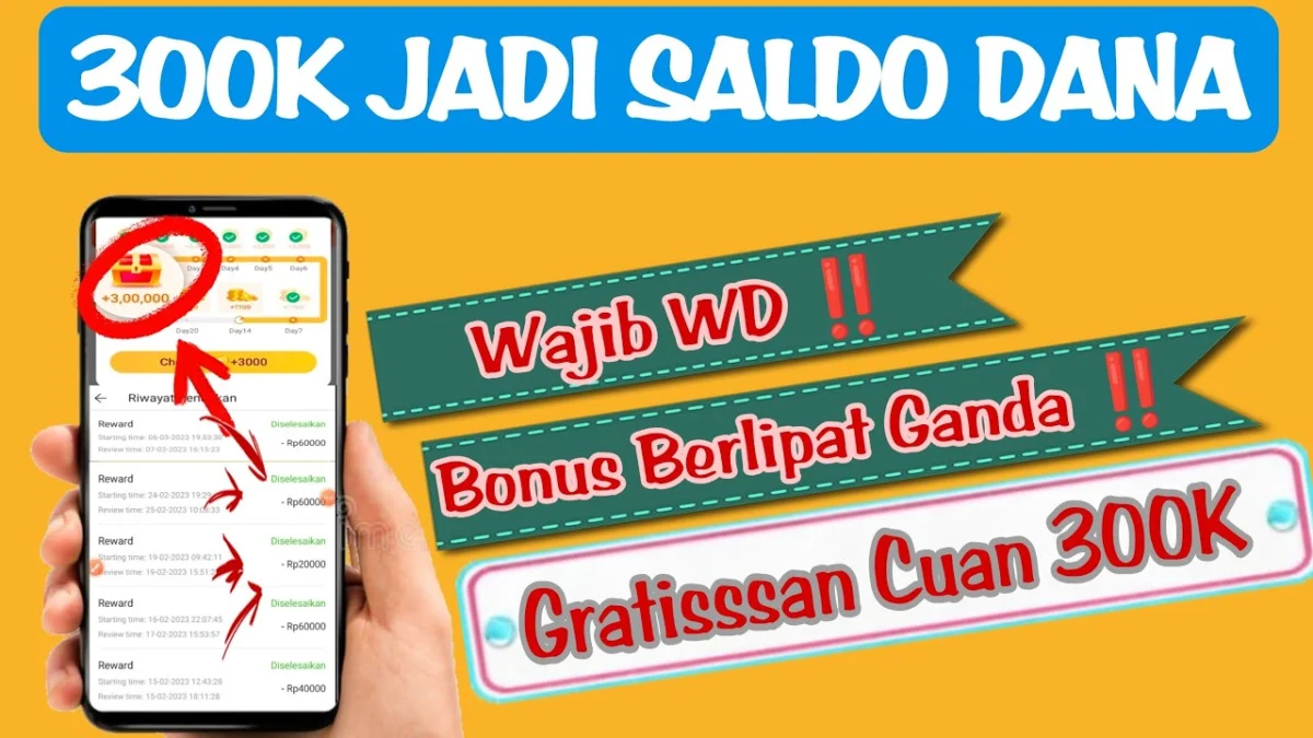 Apk Game Penghasil Uang DANA, Ada Bonus Login 300 Ribu!