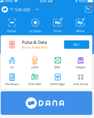 cara saldo dana bertambah melalui aplikasi