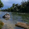 inilah tempat berakhirnya aliran sungai di laut