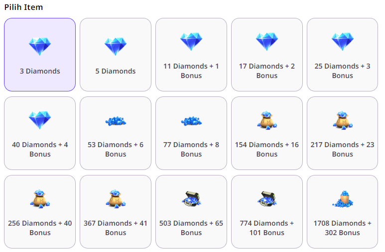 Top Up Diamond Mobile Legend Termurah