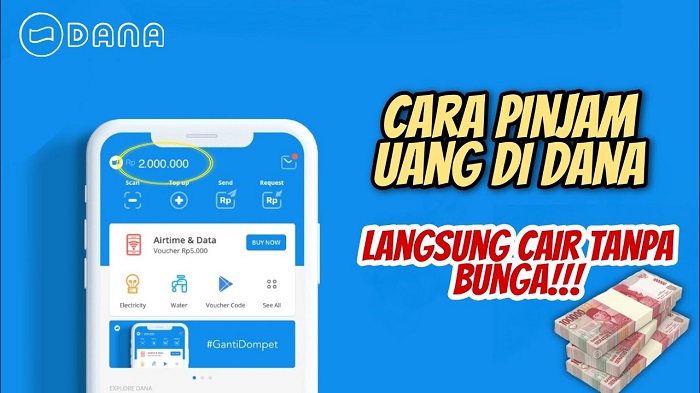 Cuma 5 Menit, Cara Meminjam Uang di DANA Langsung ke Rekening