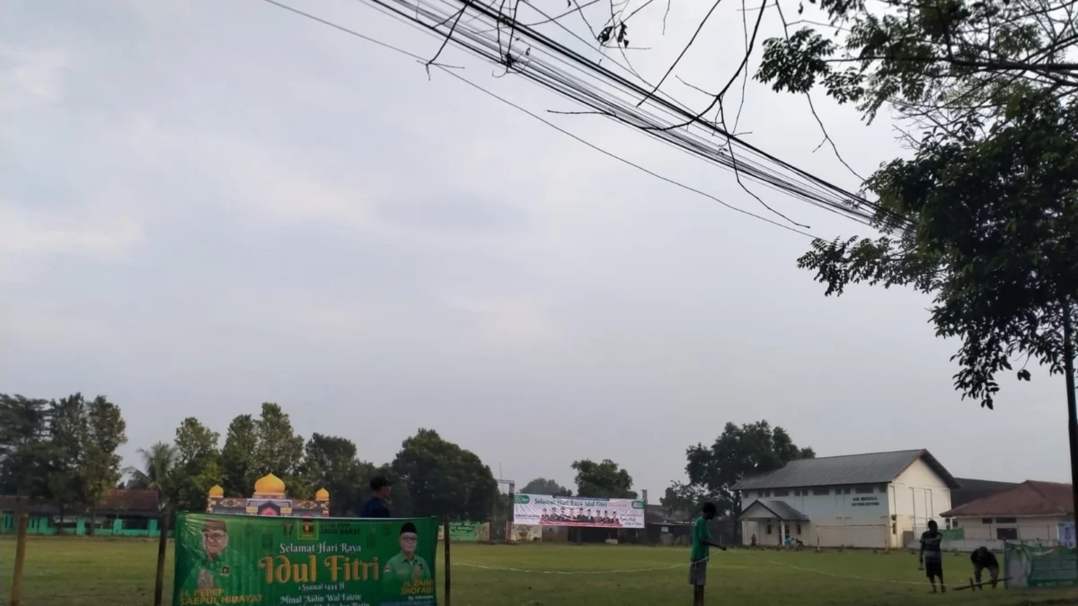 Lapang Cigadung Sudah Siap Digunakan untuk Salat Idul Fitri Tingkat Kabupaten Subang 