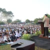 Bupati Ruhimat dan Wabup Agus Masykur Salat Idul Fitri di Lapangan Cigadung