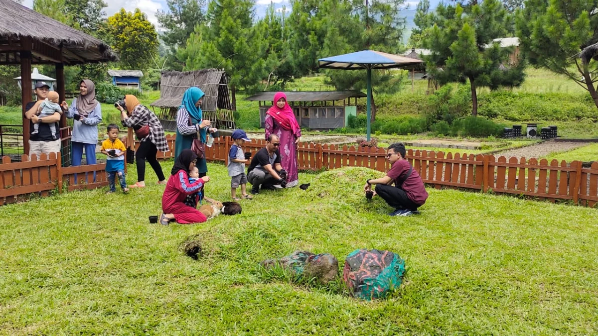 Hanya Rp10.000 Saja Sudah Bisa Menikmati Suasana Taman Kelinci di Ciater 