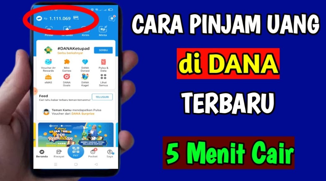 Cara Meminjam Uang di Dana Langsung Cair ke Rekening Bank