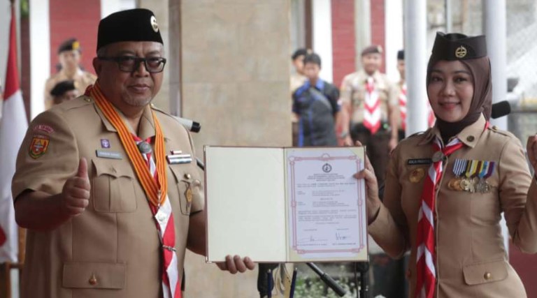 Lantik Mabicab dan Kwarcab Kabupaten Sukabumi