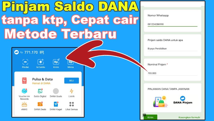 Pinjaman Saldo Dana Rp500 Ribu Langsung Cair Tanpa KTP