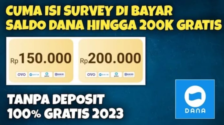 Aplikasi Survey Penghasil Saldo Dana 200 Ribu Secara Gratis Terbaru 2023