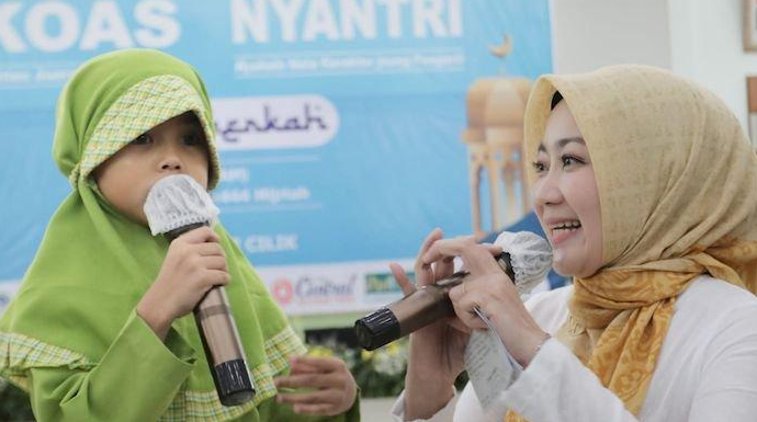 Atalia Sapa Peserta Kontes Juara Anak Soleh di Ciamis