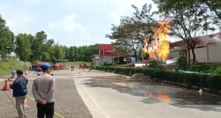 Ini Kata Penyelidik Bumi Soal Semburan Api di Rest Area KM 86 Tol Cipali