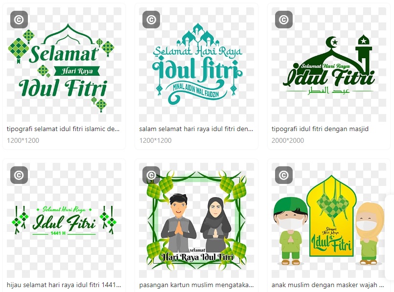 Kartu Ucapan Selamat Hari Raya Idul Fitri 1444 H, Senandung Lebaran Era Milenial (via pngtree,)