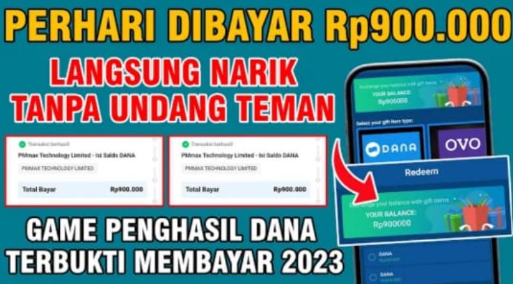 Dibayar 900 Ribu Perhari! Game Penghasil Saldo Dana Langsung Cair