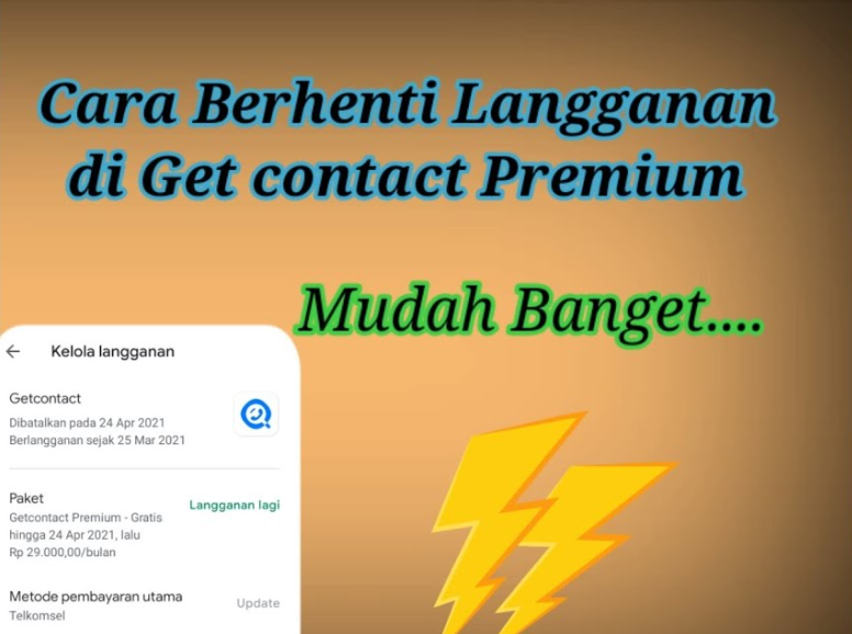 cara berhenti langganan getcontact