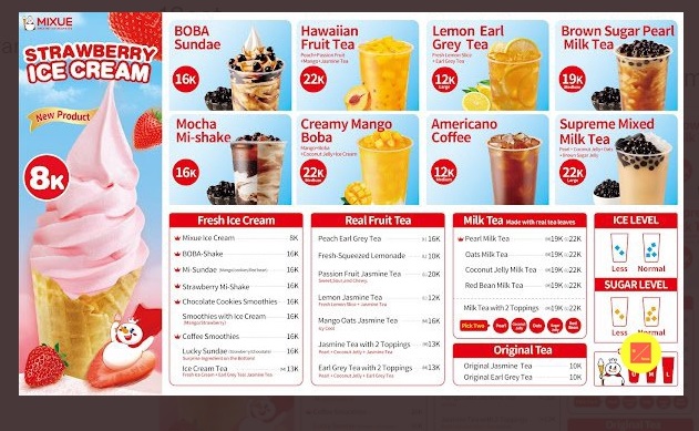 Menu Es Krim Mixue UPDATE JUNI 2023, Es Krim Viral Pencari "Hati" Kosong (MIXUE-Via-Twitter-at-18Fess-2)