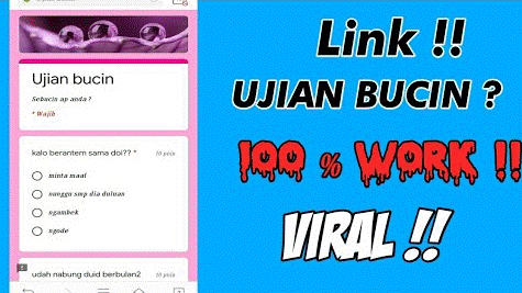 Link Ujian Bucin Docs Google Form Terbaru 2023 Versi Tebaru Hari Ini, Apakah Kamu Bucin yang Tersakiti?