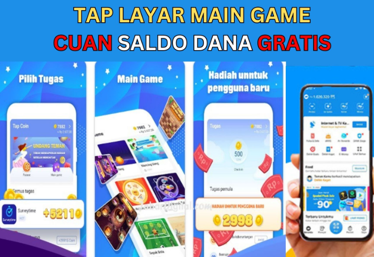 Cuan Saldo Dana! Caranya Cuma Tap Layar Main Game, Bisa Narik 500 Ribu Hitungan Detik Aja