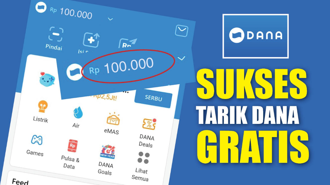 Buruan Coba Apk Penghasil Saldo DANA Tanpa Iklan Modal HP dan Rebahan Aja Langsung Cair Rp 100 Ribu