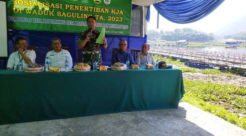 Sektor 9 Lakukan Sosialisasi untuk Petani Keramba Jaring Apung di Desa Bongas Cililin