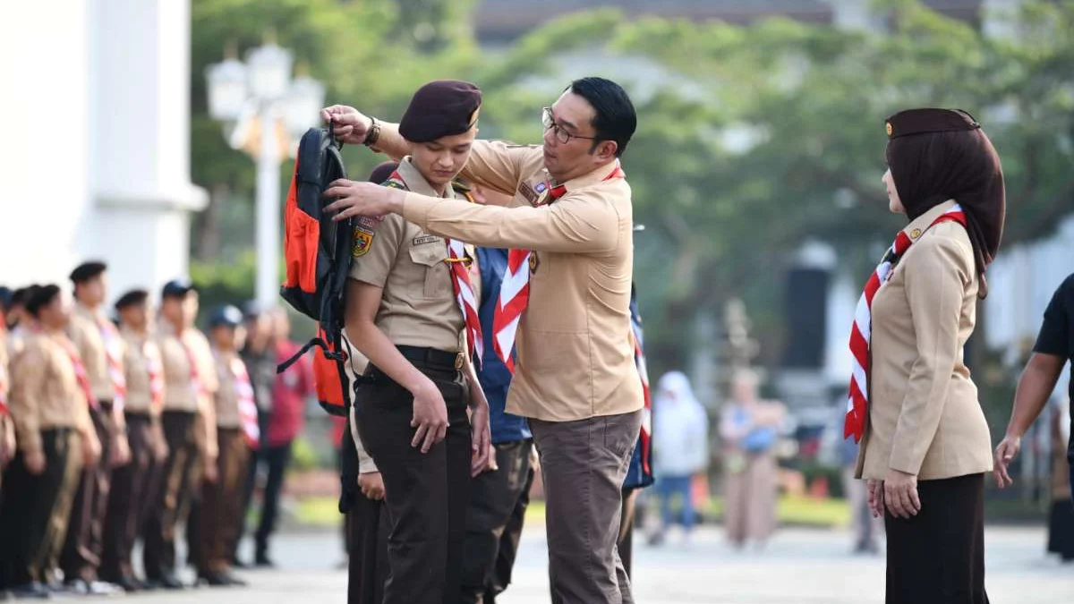 Wakili Indonesia di Jambore Pramuka Dunia Ridwan Kamil Lepas Kepergian Kontingen Jabar