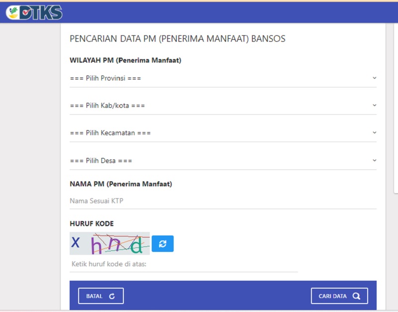 Cek Bansos Kemensos Go Id 2023 Terbaru Hari Ini, via Kemensos