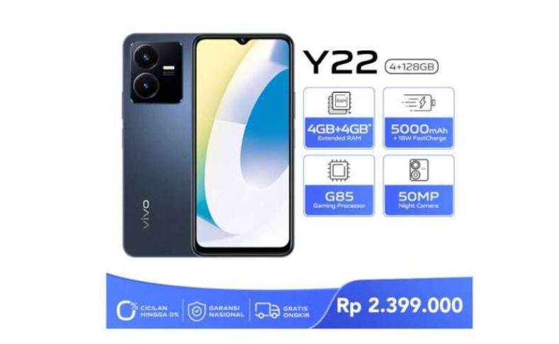 Harga dan Spesifikasi Vivo Y22 Lengkap 2023