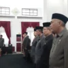 Bupati Subang Ruhimat melantik sebanyak 76 pejabat dari Eselon I, II, dan III di Rumah Dinas Bupati, Selasa (11/7).