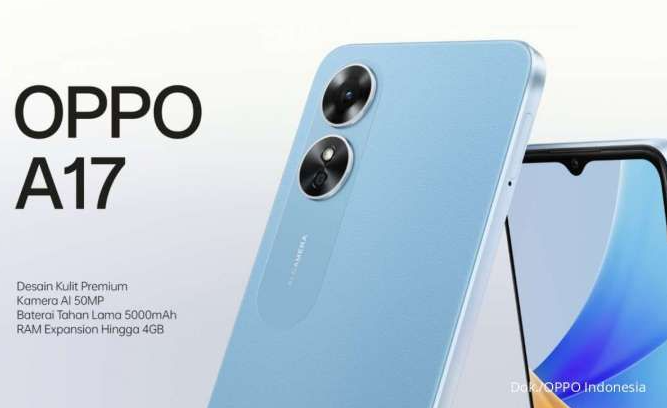 Oppo A17 Spesifikasi dan Harga Cuman 2 Jutaan, HP Sejuta Umat