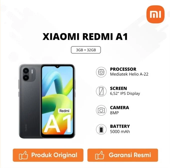 Redmi A1 - Harga, Spesifikasi, Keunggulan, Hingga Ulasan Terlengkap