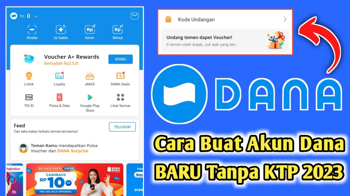 Cara Membuat Akun Dana Untuk Pemula dengan Gampang & Cepat 100% Work