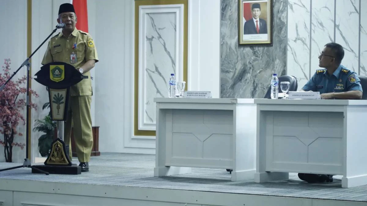 Sekda Kabupaten Bogor Apresiasi Kunjungan Peserta PKP Angkatan IV TNI-AL Tahun 2023
