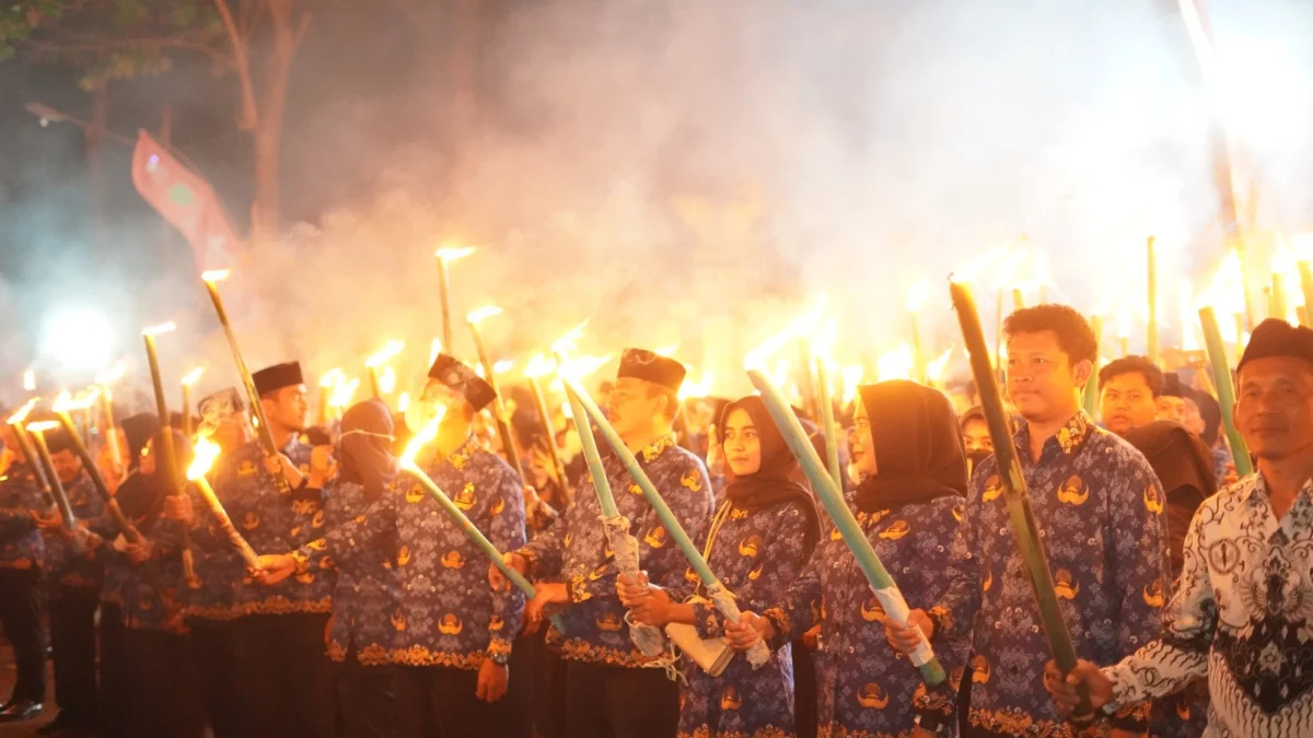 Pawai Obor di Subang Meriahkan Peringatan Kemerdekaan Republik Indonesia