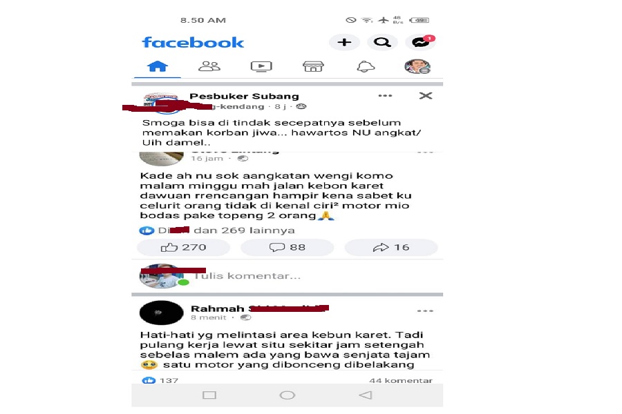 Pemotor Bersenjata di Dawuan Subang, Polisi Belum Ada Laporan Warga
