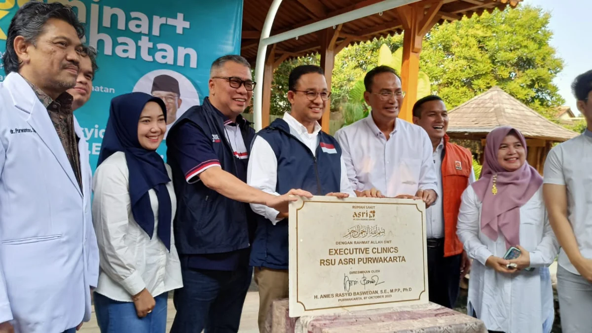 Bakal Calon Presiden Anies Baswedan Resmikan Poliklinik Executive RSU Asri Purwakarta