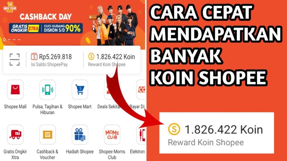 Cara Mendapatkan 1 Juta Koin Shopee Gratis