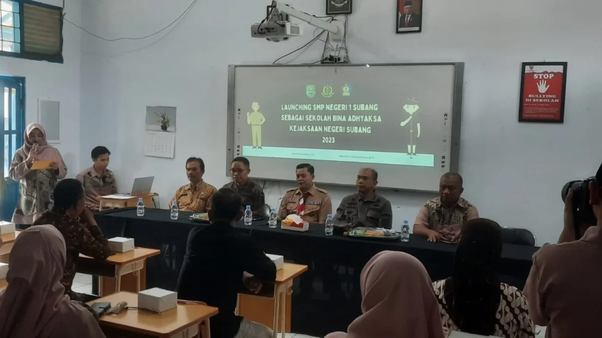 Kejaksaan dan Disdikbud Subang Kolaborasi Program Bina Adhyaksa di SMPN 1 Subang