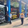 15 Bus Pariwisata Tak Tunjukkan Dokumen Kendaraan, Saat Dilakukan Inspeksi Keselamatan Oleh Dihub Subang