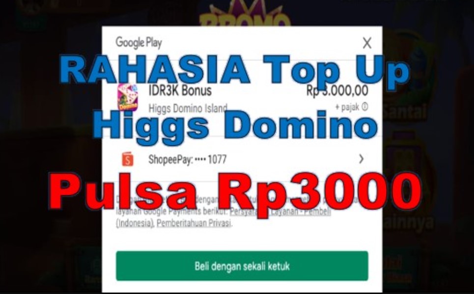 Beli Chip Higgs Domino Murah via Pulsa 3000