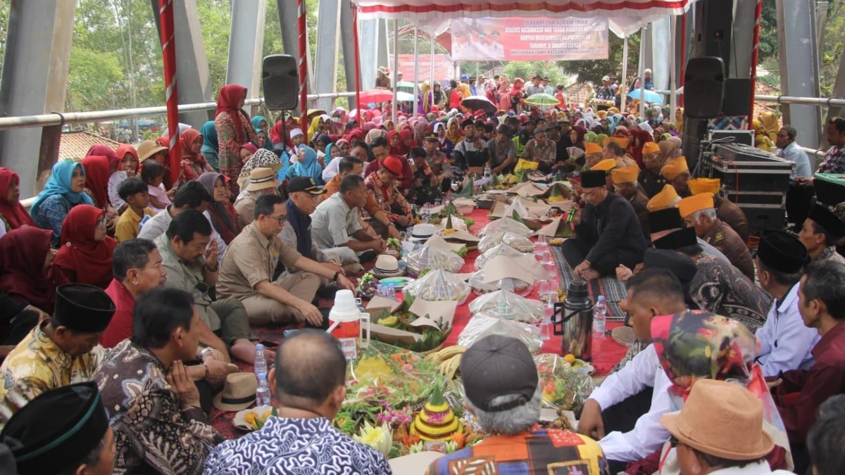 Jembatan Penghubung Kecamatan Pagaden Barat-Cikaum Diresmikan Bupati Ruhimat, Proyek Strategis Dinas PUPR Subang