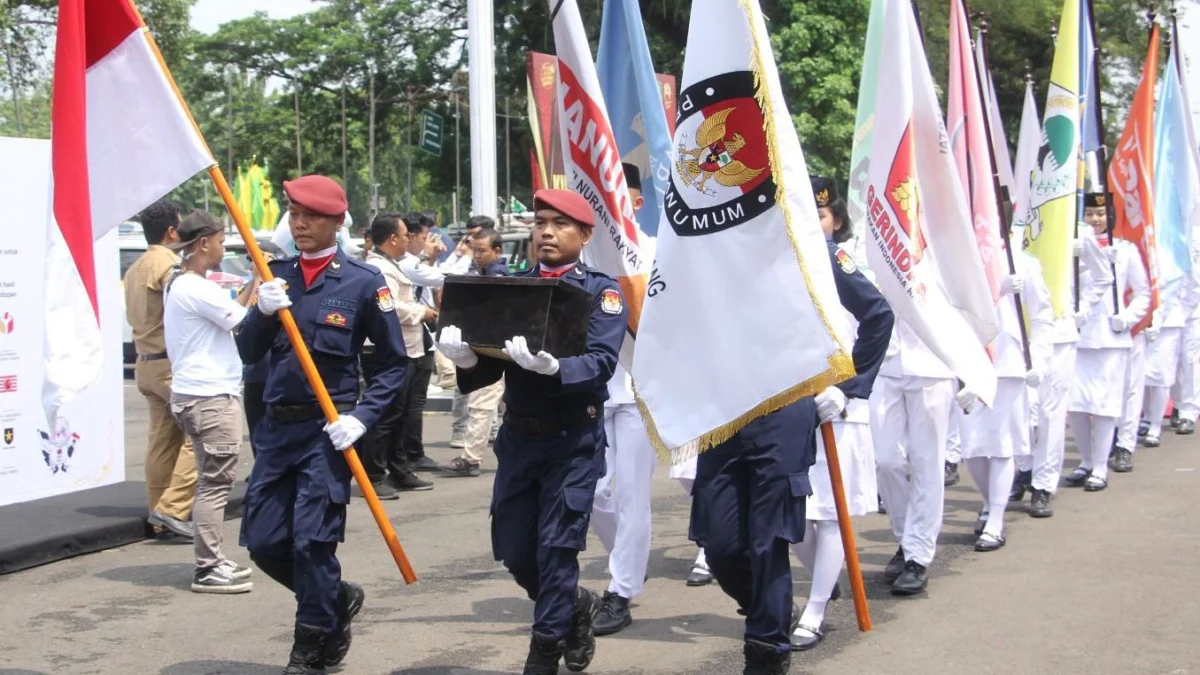 Kirab Pemilu 2024 Berlangsung di Subang, KPU Ajak Masyarakat Sukseskan Pemilu