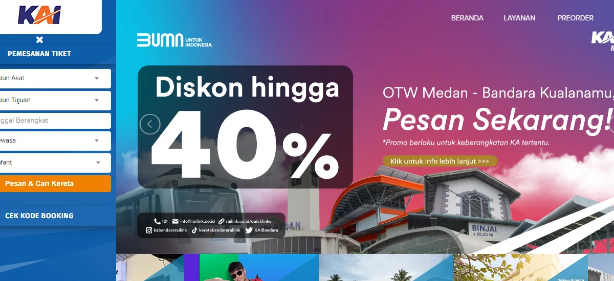 Tiket Kereta Api Murah Ini dia Rute-rutenya(kai.id)