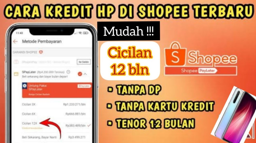 Cara Kredit HP di Shopee Tanpa DP Terbaru 2024