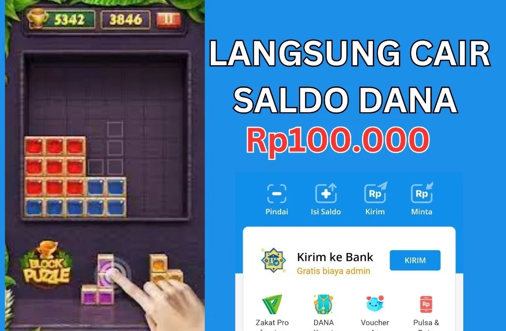 Block Puzzle Penghasil Saldo DANA 100 Ribu Terbaru 2024