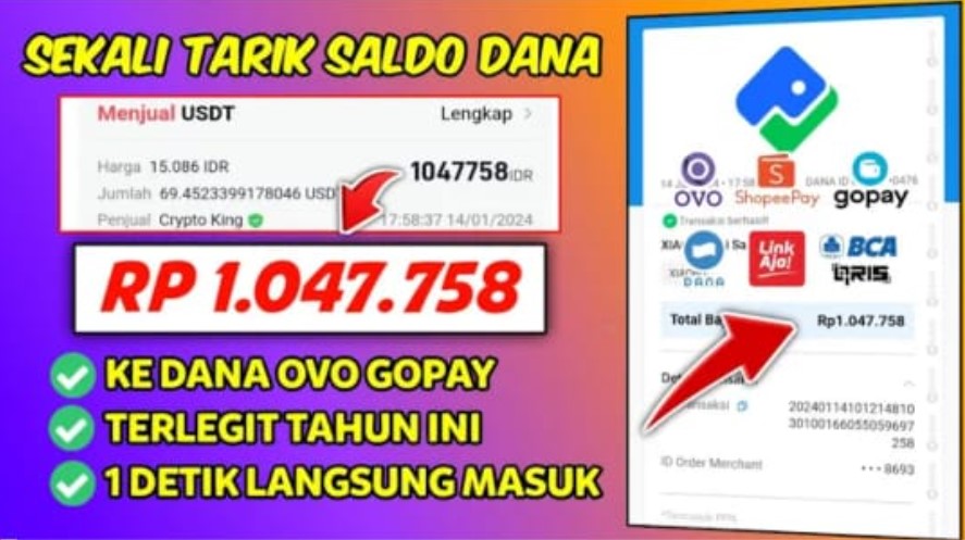 Game Penghasil Saldo DANA Rp1.047.758 Gratis 2024