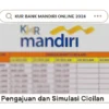 Pengajuan dan Simulasi Cicilan KUR Bank Mandiri Online 2024