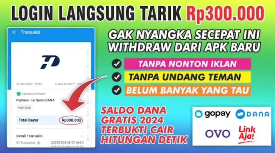 Game Penghasil Saldo DANA 300 Ribu Langsung Cair Terbaru 2024