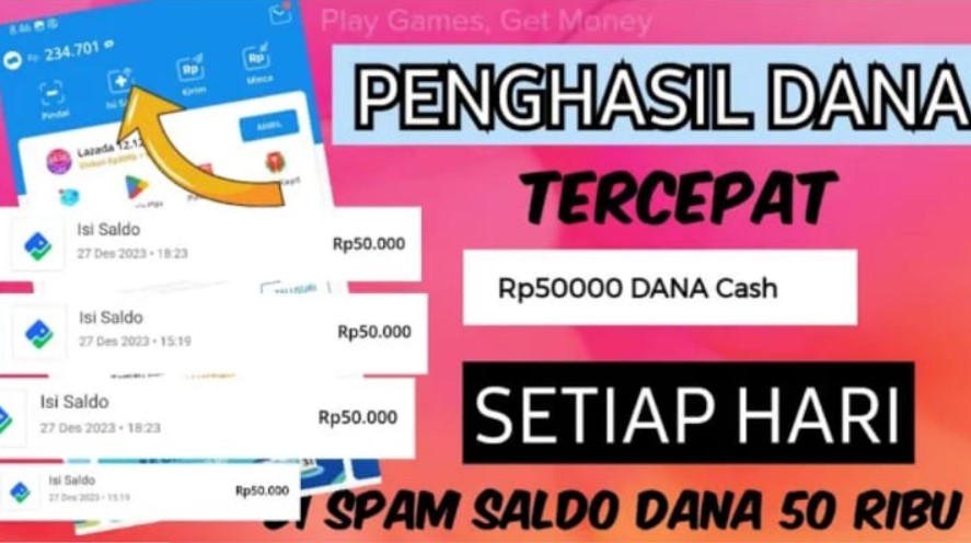 Game Penghasil Saldo Dana 50 Ribu Perhari Terbaru 2024