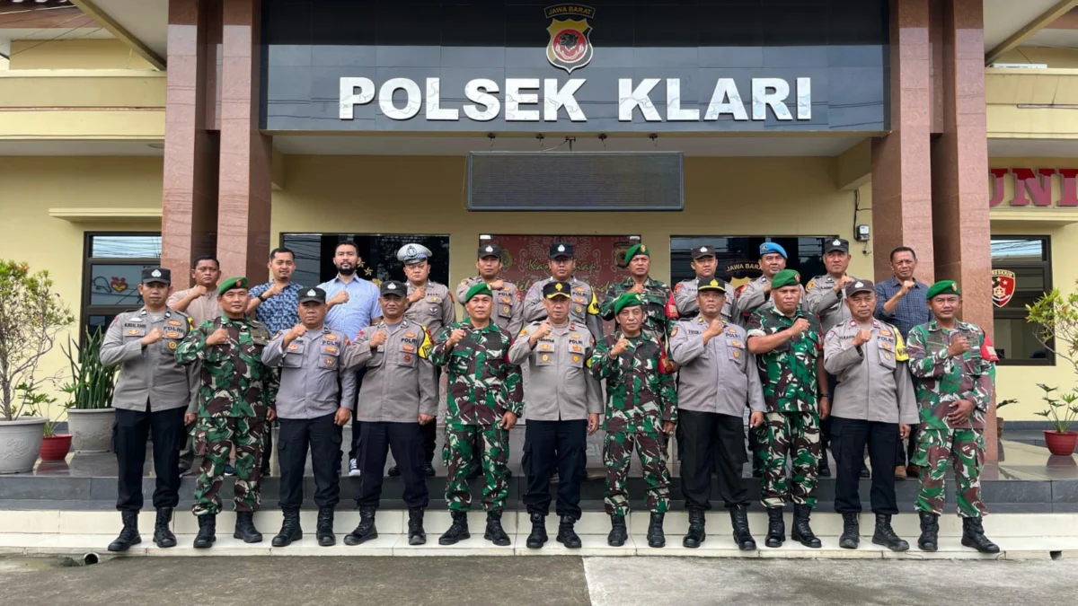 TNI-Polri di Wilayah Klari Karawang Bersatu untuk Menjaga Kondusifitas Menuju Pemilu 2024