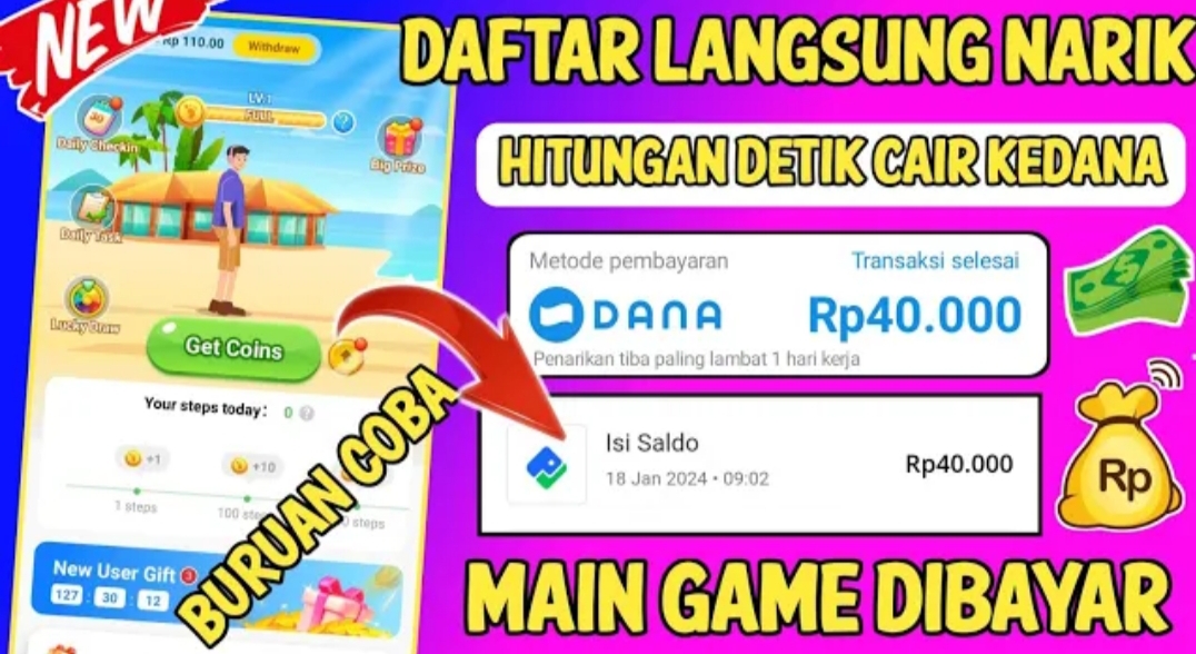 Aplikasi Game Penghasil Saldo Dana Langsung Cair 2024